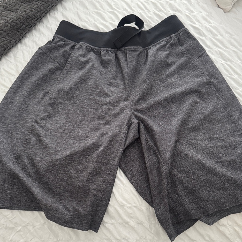 lululemon athletica Black and Gray Athletic Shorts